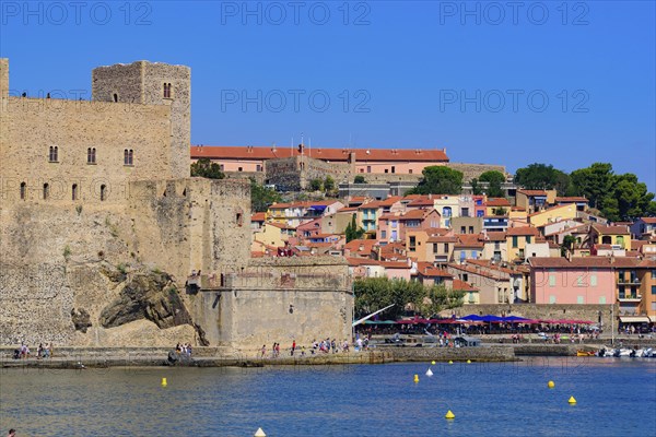 The old town of Collioure, a seaside resort in Southern France