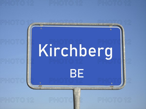 Town sign Kirchberg BE