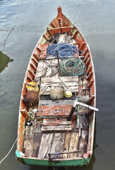 Fisher boat in Ham Ninh, Phu Quoc, Vietnam, Asia