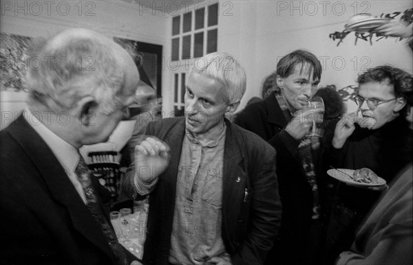 Germany, Berlin, 15.02.1991, round table discussion Experience with censorship, at Haus Drama in