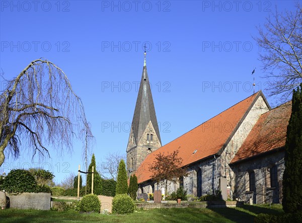 Historical Church Borby in the Town Eckernförde, Schleswig, Holstein, Germany, Europe