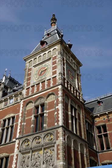 Centraal Station in Amsterdam, Holland