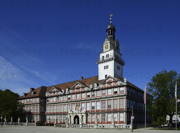 Historical Castle in the Old Town of Wolfenbüttel, Lower Saxony, Germany, Europe
