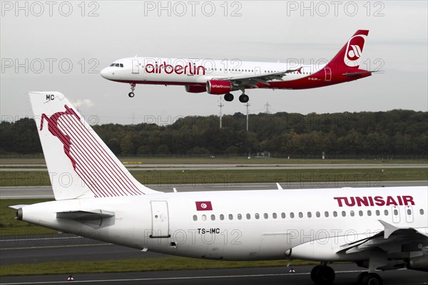 Air Berlin approaching Düsseldorf