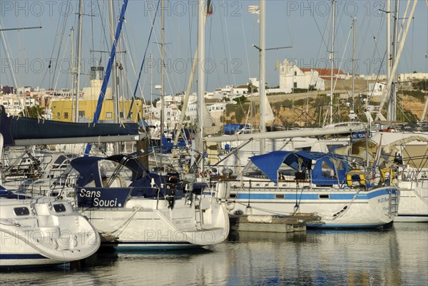 Sailboats in the marina, Portimao, Algarve, Portugal, Europe
