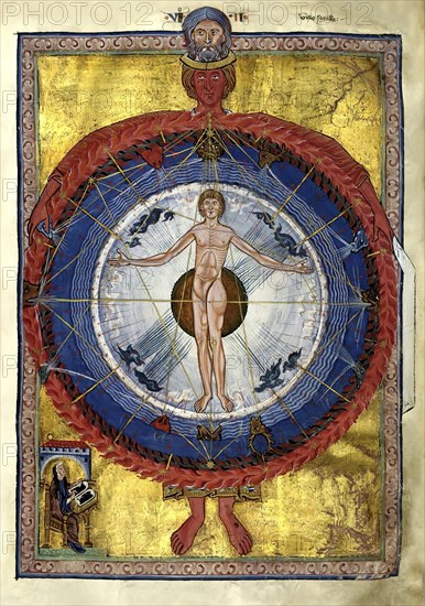 The Cosmic Spheres and Human Being, Vision from Liber Divinorum Operum, the Book of Divine Works,