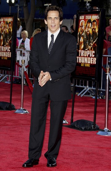 Ben Stiller at the Los Angeles premiere of 'Tropic Thunder' held at the Mann Village Theater in