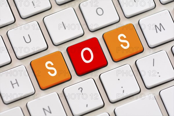 SOS on keyboard