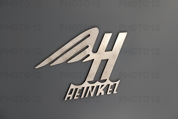 Logotype of the Heinkel cabin by Heinkel Flugzeugwerke, Germany, 1957, Europe