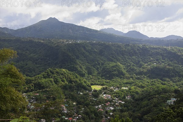 Landscape near Roseau, Caribbean, Dominica, Central America