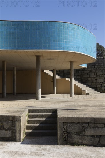 Pavilion on the beach promenade in Nevogilde, Norte region, Porto district, Portugal, Europe