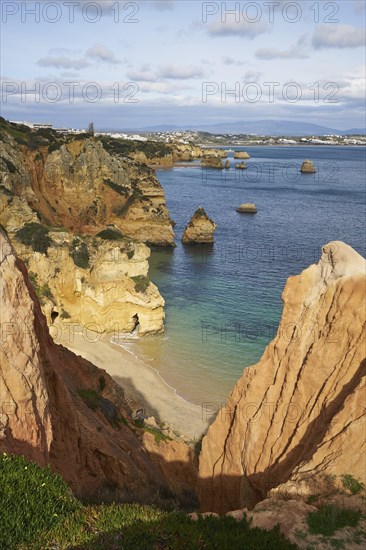 Praia do Camilo beach in Lagos, Portugal, Europe