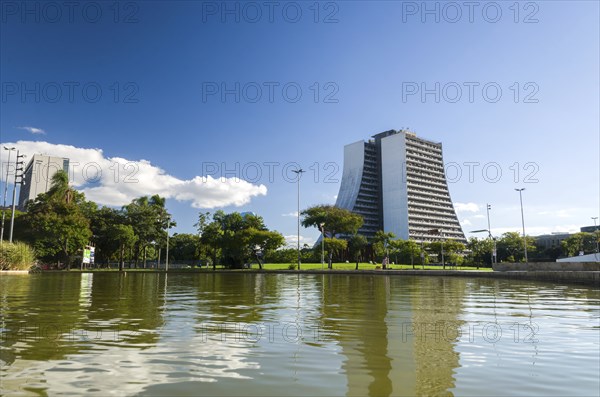 Porto Alegre, Rio Grande do Sul, Brazil, March 29, 2021: Beautiful photograph of the square of the