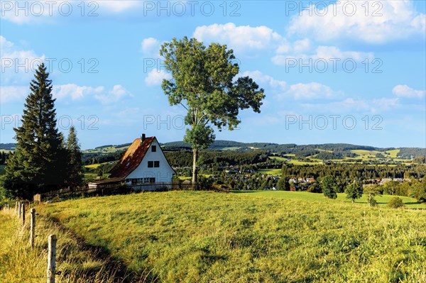 House on the mountain in the Windeck district, Hinterzarten, Baden-Württemberg, Black Forest,