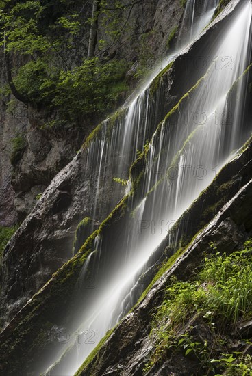 Wimbachklamm gorge cascades in Berchtesgadener Land