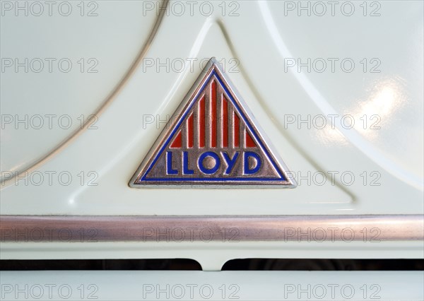 Logotype of the Lloyd LT 500, Lloyd Motoren Werke G.m.b.H., 1955, Germany, Europe