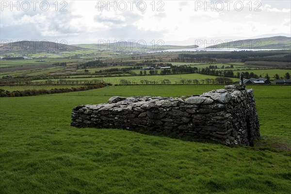 A small medieval oratory named after St. Manchan on the Dingle peninsula. County Kerry, Ireland,