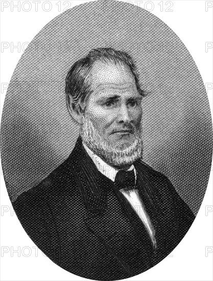 Engraving of Henry Smith Lane (February 24, 1811 – June 18, 1881), a United States Representative,