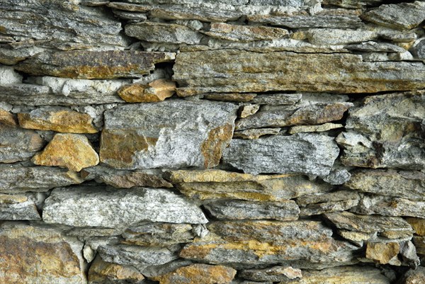 Dry stone walling, Isole di Brissago, Ticino, Switzerland, Europe