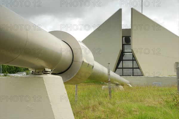 Hot water pipeline and pump station, Geothermal energy, Geothermal energy, Iceland, Europe