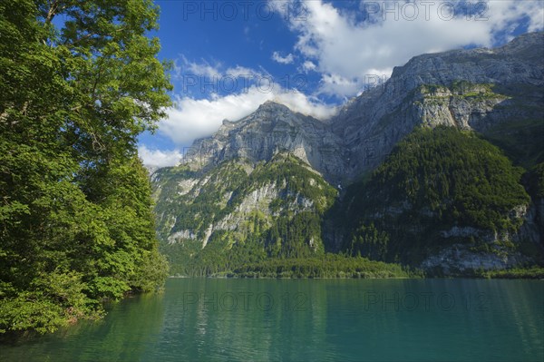 Klöntalersee, Glarus, Switzerland, Europe