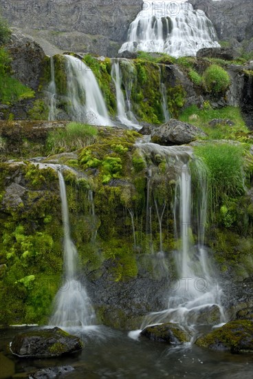 Waterfall Dynjandifoss, Fjallfoss, Westfjord's, Iceland, Europe