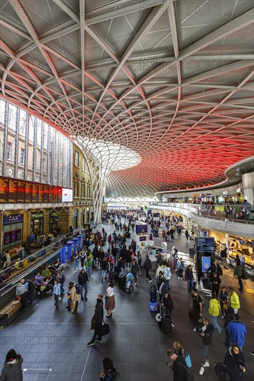 Ticket hall of King's Cross Station in London, Great Britain