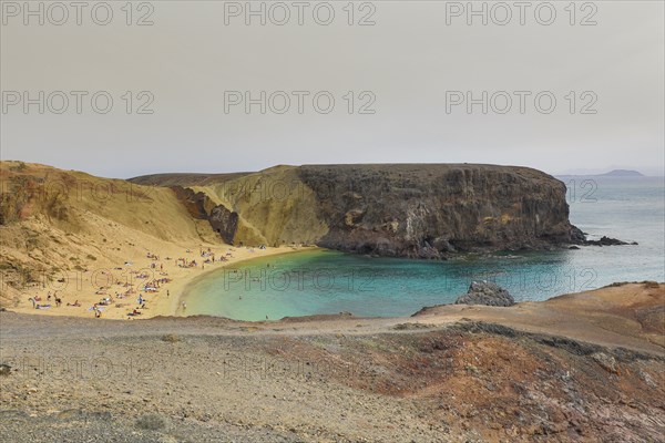 Papagayo Beach in Los Ajaches National Park, Lanzarote, Canary Islands, Spain, Europe