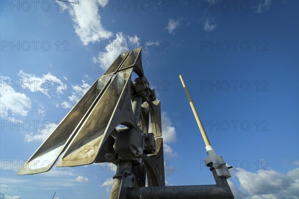 Siren system on a high-rise building in Dresden. It is used to warn the population quickly and