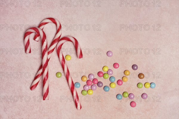 Candy canes and chocolate lentils