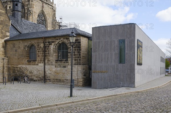 Cathedral treasury at the cathedral, Domplatz, Halberstadt, Harz, Saxony-Anhalt, Germany, Europe