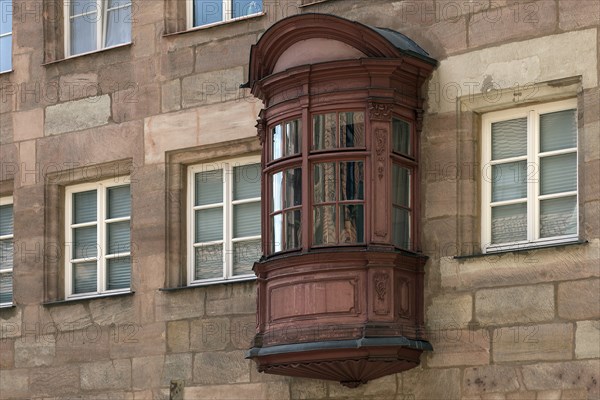 Historic Chörlein, Untere Kreuzgasse, Nuremberg, Middle Franconia, Bavaria, Germany, Europe