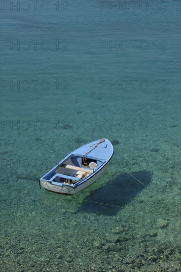 Fishing boat in a bay, near Jadrtovac, Adriatic Sea, Dalmatia, Croatia, Europe
