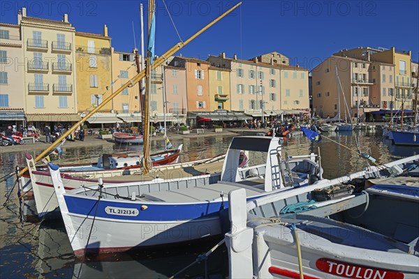 Port of Saint Tropez, Var, French Riviera, Provence-Alpes-Cote d'Azur, France, Europe
