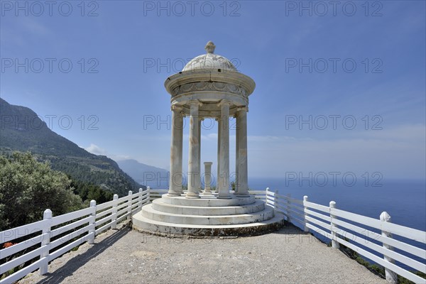 Ionic temple on the estate Son Marroig, the former residence of Ludwig Salvator, near Deia,