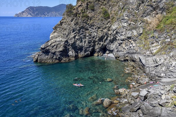 Corniglia Rock Bay, Cinque Terre, Province of La Spezia, Liguria, Italy, Europe