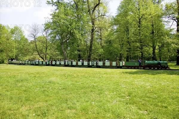 Large garden park railway