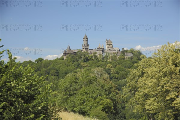 View of the castle in Braunfels, Hesse, Germany, Europe