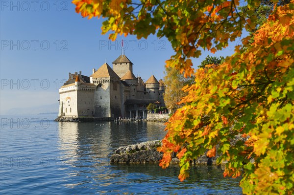 Chillon Castle, Lake Geneva, Switzerland, Europe