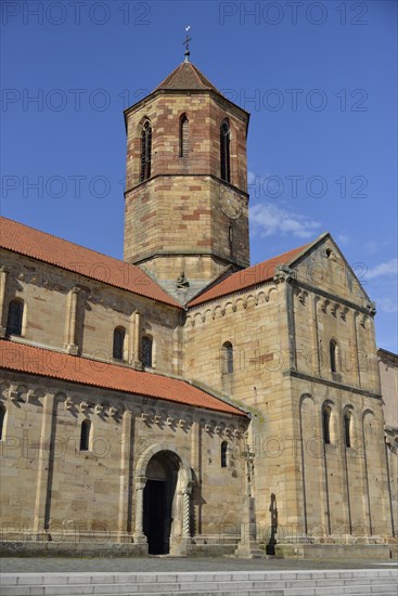 Romanesque parish church of St. Peter and Paul, Rosheim, Bas-Rhin, Alsace, France, Europe