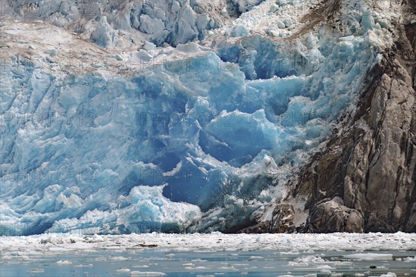 Front of a glacier calving into the sea, Tracy Arm Fiord, Tongass National Forest, Juneau, Inside