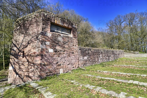 Part of Heidelberg 'Thingstätte', an open air theatre on the Heiligenberg hill built during the