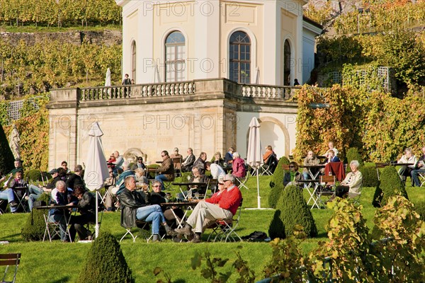 Schloss Wackerbarth or Wackerbarths Ruh' is a baroque castle surrounded by vineyards in the