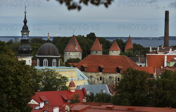 The urban and picturesque appearance of the Estonian capital Tallinn here on 18/09/2018 is a