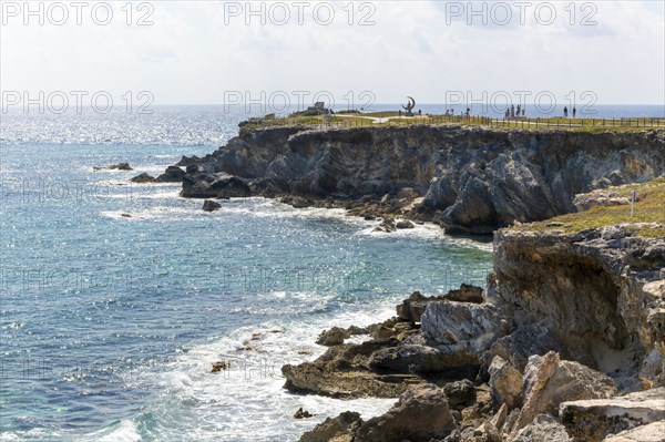 Coastal landscape Punta Sur, Isla Mujeres, Caribbean Coast, Cancun, Quintana Roo, Mexico, Central