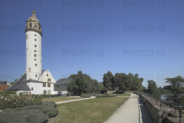 Renaissance Old Castle with Tower, Höchst, Main, Frankfurt, Hesse, Germany, Europe