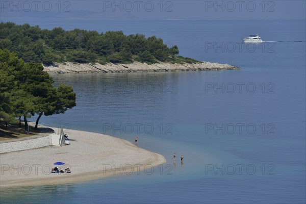 Beach of Primošten, Adriatic, Šibenik-Knin County, Dalmatia, Croatia, Europe