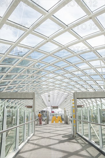Station with white struts, The Hague, Netherlands