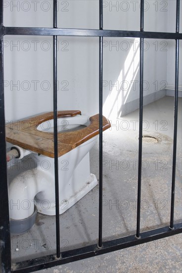 Prison cell with toilet, prison, loo, toilet, hygiene