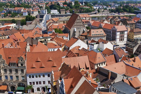 Meissen roofs in the old town